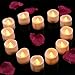 Onlyhome Battery Operated LED Tea Lights, Pack of 24, Flickering Flameless Candles with Warm White Flickering Bulb light, Small Electric Fake Tea Candle Realistic for Wedding, Table, Gift,Outdoor