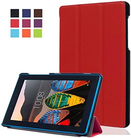 Lenovo Essential Tab3-7 710F/710I Case - Xindayi Ultra Slim Lightweight Smart-shell Stand Cover for Lenovo Essential Tab3-7 710F/710I (red)