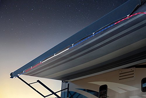 Green LongLife 18-Feet Red, White, and Blue Decorative Extendable LED Rope Light RV July 4th Memorial Day Patriotic Lights (2)