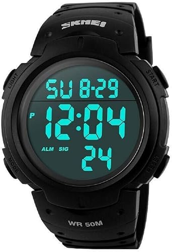women's digital watch with large numbers