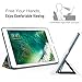 MoKo Case for New iPad 2017 9.7 Inch - Slim Lightweight Smart-shell Stand Cover with Translucent Frosted Back Protector for Apple All-New iPad 9.7 Inch 2017 Tablet, Flowers (Auto Wake / Sleep)