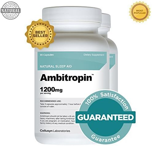 Ambitropin 2 Pack - Clinical Strength All Natural Sleep Aid by Cellusyn