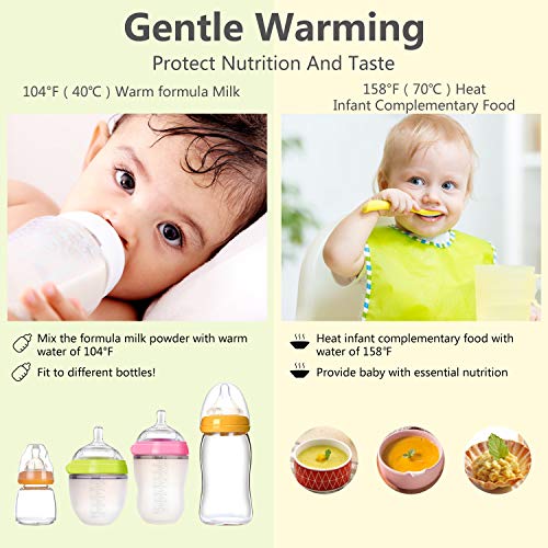 image for Smartip Baby Bottle Warmer Bottle Sterilizer Portable Bottle Warmer an