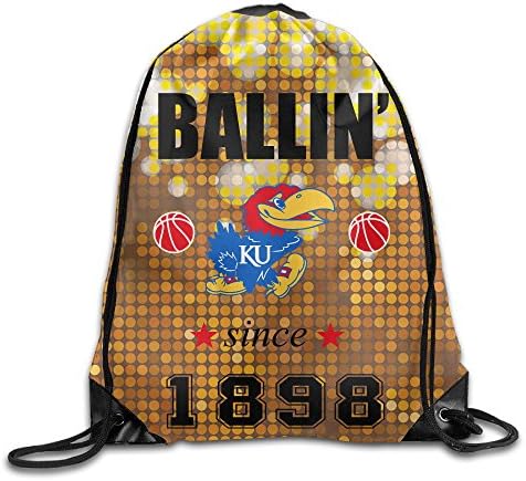 PKTWO Cinch Backpack University Of Kansas 1898 Outdoor Drawstring Bag