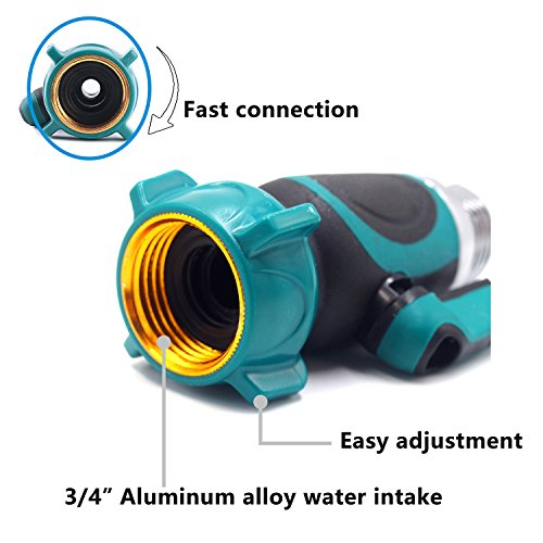cozyou Garden Hose Shut Off Valve Connect Outdoor Spigot Faucet Sprinkler with 6-Pack Washers