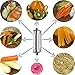 AONAN Ultra Sharp Stainless Steel Dual Julienne & Vegetable Peeler with Cleaning Brush