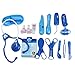 Doctor Kit Pretend Play Medical Kit Set Equipment Nurse Carry Case, Fajiabao Toy Pretend and Play Set Stethoscope with Light and Sounds Gift for Boys Kids Toddlers over 3 years ,Blue