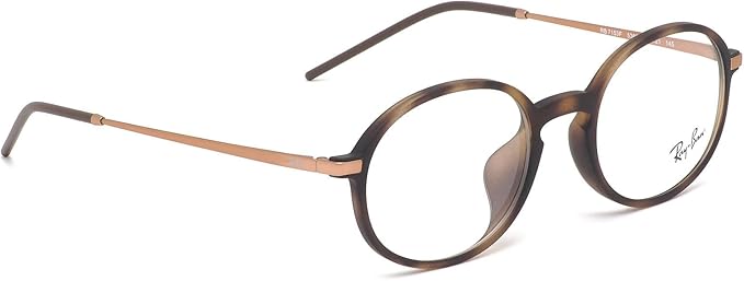 Amazon Ray Ban国内正規品販売認定店 Rx7153f 5365 52サイズ Ray Ban レイバン メガネフレーム Youngsterヤングスター Round ラウンド メンズ レディース ファッション眼鏡 通販