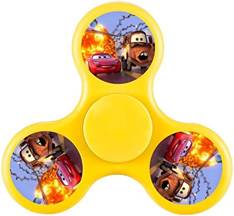 GGGfight-For cars-3 Fidget Spinner High Speed Bearing ADHD Focus Anxiety Relief Toys for Children and Adults-yellow