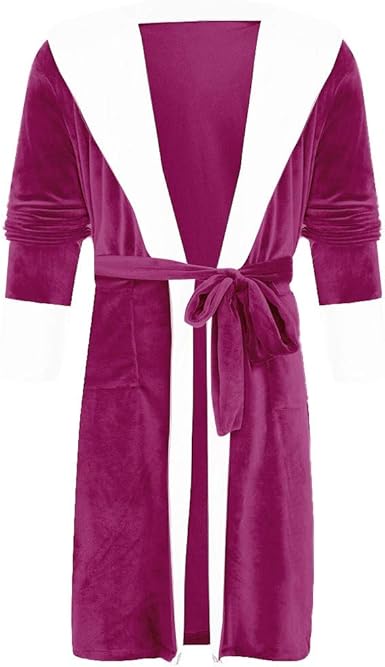 Robe De Chambre Femme Longue Grande Taille Ultra Doux Confortable Peignoir Femme A Capuche Eponge Peluche Amazon Fr Vetements Et Accessoires