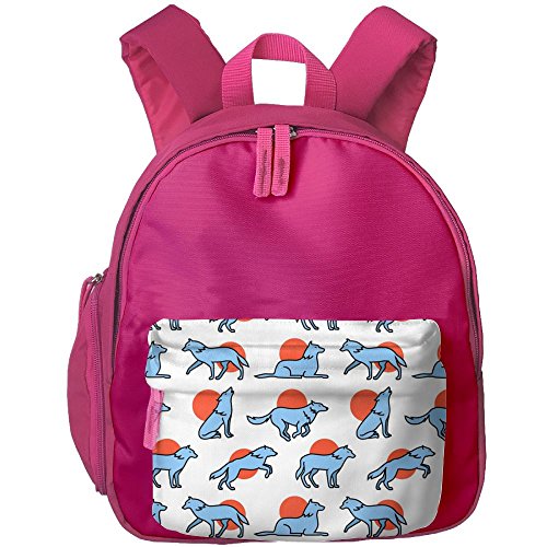 Wolf Animal Kids School Backpack For Boys And Girls Elementary School Bags Bookbag