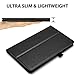 Fire HD 8 Case, Premium Leather Folio Folding Stand Cover Case for HD 8 Tablet with Alexa (7th Gen, 2017 Release) [with Auto Wake / Sleep Function] – Black