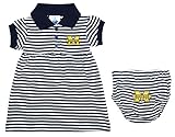 Michigan Wolverines NCAA Newborn Baby Two Piece Pinstripe Dress