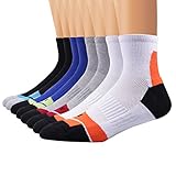Ambielly Sports Men Socks 4 Pairs Athletic Training Socks Basketball Football Socks for Outdoor Sports,Running,Hiking,Tennis (SD10001A)