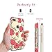 iPhone 7 Plus Case, CASY MALL Hybrid Slim Fit Hard Case Drop Protective Cover for Apple iPhone 7 5.5 Inch Rose Flower