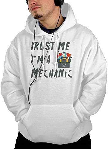 Gerwhy Trust Me, I'm A Mechanic Hoodies Cotton Polyester Large