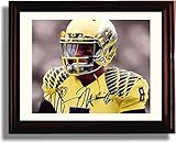 Framed Oregon Ducks Marcus Mariota Autograph Replica Print