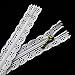 Chenkou Craft 24PCS Mix Bulk Full Length 24cm 9 inch DIY Nylon Coil Flower Zipper Lace Zippers for DIY Sewing Tailor Dress Craft Bed Bag (Multi-Color)