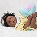 Paradise Galleries African American Black Reborn Baby Doll Rainbow Blessings: Faith, 5-Piece Gift Set, 19 inch GentleTouch Vinyl & Weighted Body