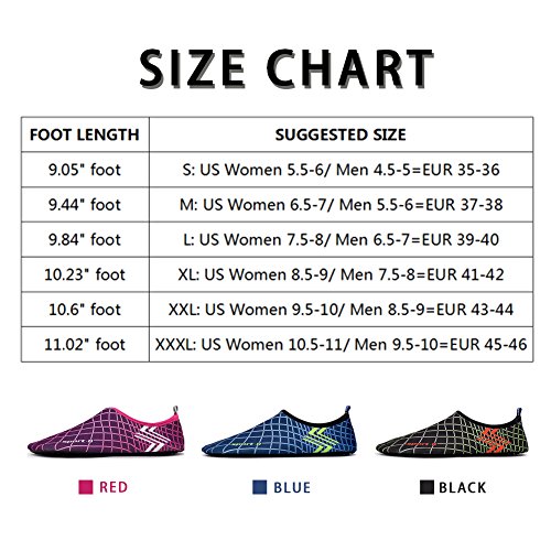 Winjoy Men Women Water Shoes Quick Dry Lightweight Barefoot Shoes For Beach Swim Surf Yoga Exercise