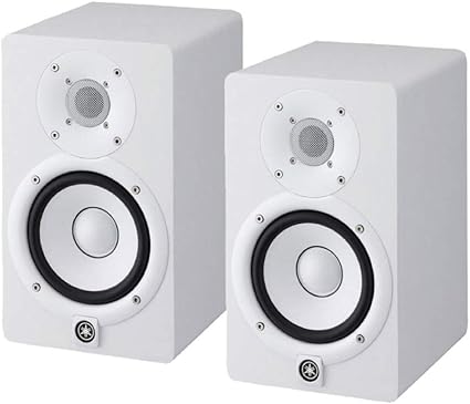 Amazon Yamaha Hs5w パワードスタジオモニタースピーカー 2本 モニタースピーカー 楽器 音響機器