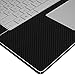Skinomi Black Carbon Fiber Full Body Skin Compatible with Microsoft Surface Book 2 15 inch (Full Coverage) TechSkin with Anti-Bubble Clear Film Screen Protector
