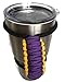 Paracord Handle - Rtic, Yeti, Ozark 30 oz Purple & Yellow/Light Gold Reversible
