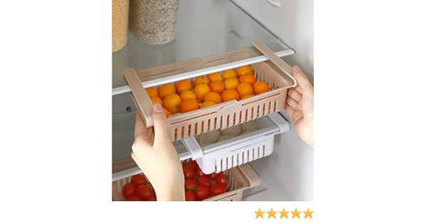 4 Pcs Organizador de cajón para nevera, estante de nevera ...