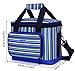 MIER 16 Can Large Insulated Lunch Bag for Women and Men, Soft Leakproof Liner, Blue