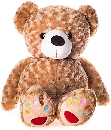 Vobell Soft Stuffed Birthday Gift Teddy Bear (19.6inches, light grown)