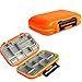 Goture Fishing Lure Box, Waterproof Tackle Plastic Storage, Small Lure Case, Mini Lure Box, Fishing Accessories Boxes Storage Containers Orange MINI 4'' X 3'' X 1.3''