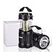 VIBELITE LED Collapsible Portable Outdoor Lantern with Flashlight, Black (Pack of 2)