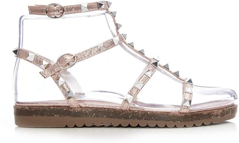 moda in pelle black sandals