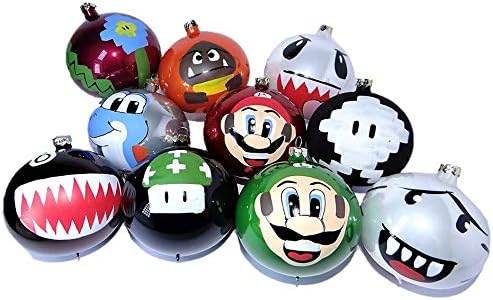 Teq Me Esferas Navidenas Super Mario Bros Set De 10 Unidades Decorativas Para Arbol De Navidad O Decoracion De Cumpleanos Y Festividades Amazon Com Mx Hogar Y Cocina