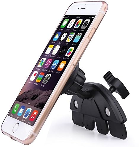 CD iphone mount,Cd Slot Magnetic Phone Holder, CD Slot Mount Holder Cradle for iPhone 6 6(+) 6S 6S plus 5S 5C 4S,iPod Touch,Samsung S5 S4 S3 Note 2 Note 3,Nexus 5-morzen(black)