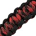 Gearproz Paracord Handle for Wide Mouth Water Bottles - Compatible with Hydroflask, Iron Flask, Thermoflask, Takeya, 12 to 64 oz - Reusable Water Bottle Accessories Handle Survival Cord (Red/Black)