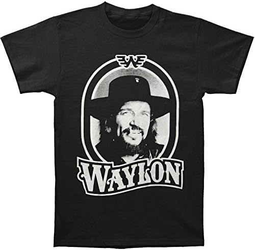 Waylon Jennings Men's Tour 79 Black Tee T-shirt Black