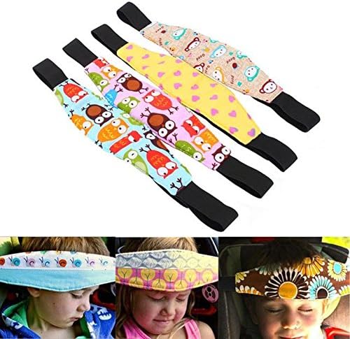 2Pcs Infants and Baby Head Support Pram Stroller Safety Seat Fastening Belt Adjustable Playpens Sleep Positioner(randomly colors)