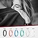 Egnaro Silicone Ring Women Thin and Stackable Rubber Rings Women Wedding Bands - 2.5mm Width - 1.8mm Thick