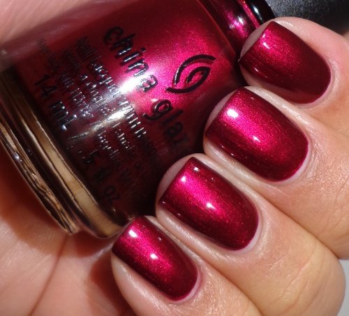 China Glaze Nail Polish Holiglaze Red Shimmer Just BeClaws 81390
