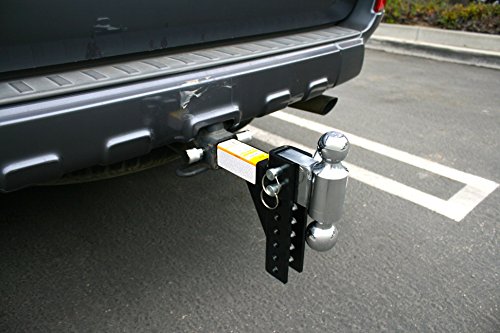 MaxxHaul 70380 Black/Chrome Adjust Dual Ball Mount
