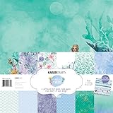 Kaisercraft Mermaid Tails Paper Pack (12 Per Pack), 12" x 12"