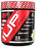 1UP Nutrition - PreWorkout for Men, Complete Workout Fuel (Green Apple)
