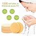 Facial Sponges - Akimo 100% Natural Compressed Cellulose Face Scrub Puff, Reusable Odorless Deep Cleansing and Soft Exfoliating Pads, Bigger Size (2.99