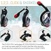 COZIA DESIGN Snorkel Mask - Full Face Snorkel Mask, 180° Panoramic View Scuba Mask, Anti Fog and Anti Leak Snorkeling Gear, Carrying Bag & Earplugs Included