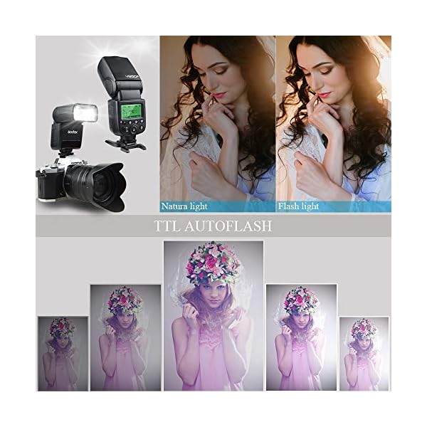 GODOX V850II Kamera Blitz Blitzgerät mit Xpro-N Trigger GN60 1 / 8000s HSS 650 Full Power Pops 1.5s Recyclingzeit… – Bild 7