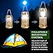 2 Pack Camping Lantern, GT ROAD Solar Rechargeable Led Camping Lantern