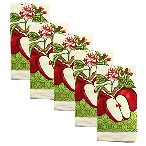 5-Piece Kitchen Towel Set (Sliced Apples)
