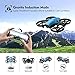 Potensic A30W FPV Drone with Camera, Mini RC Nano Quadcopter with Camera, Auto Hovering, Route Setting, Gravity Induction Mode and 500mAh Detachable Battery (Blue)