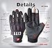 Madbike Stealth Hard Knuckle Motorcycle Gloves Touch Screen Motorbike Powersports Racing Tactical Paintball Black (XL)